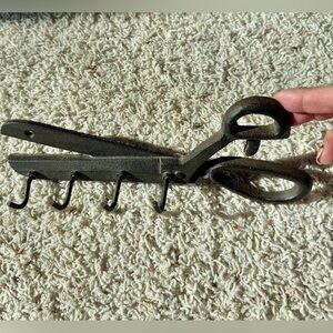 Cast Iron scissors wall key holder